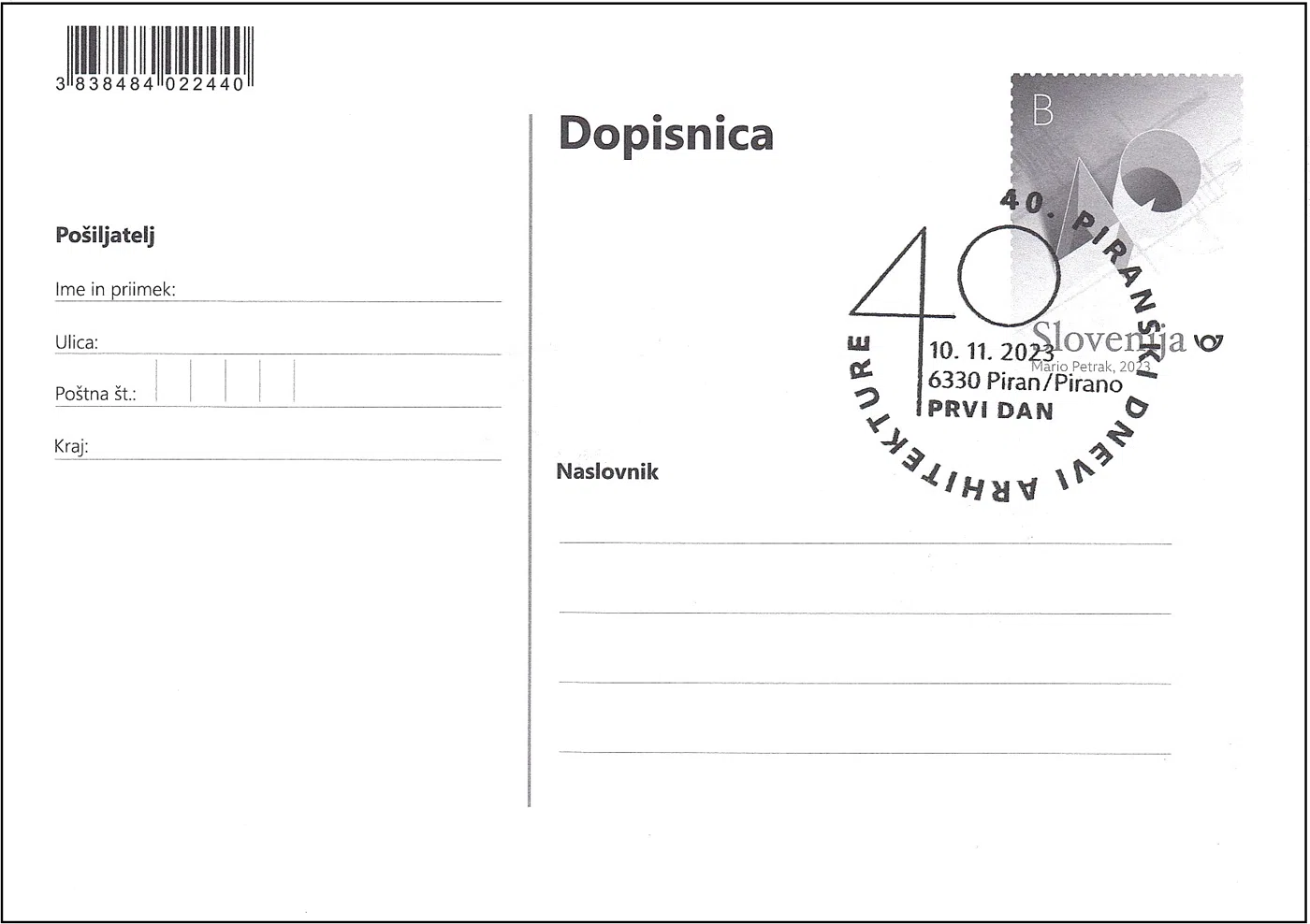 40. PIRANSKI DNEVI ARHITEKTURE